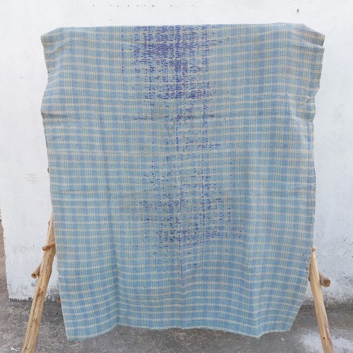 Vintage kantha throw quilt - kantha,
