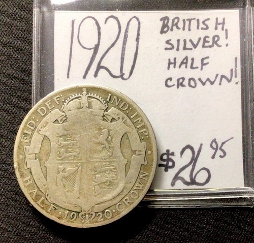1920 british silver half - british, silver!