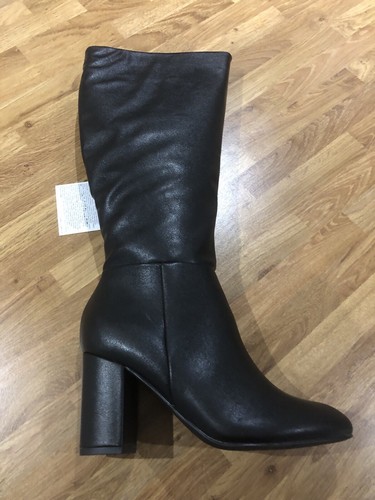 Women tall heel black - tall, faux