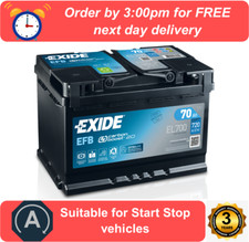 EL700 EXIDE EFB Car Battery