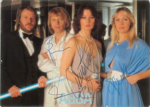 Abba signed photograph - photograph,