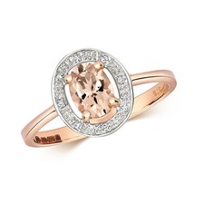 Morganite & Diamond 9ct