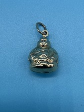 9ct gold Buddha charm 9k 375 Ladies Girls Present Carat pendant not 18ct 14ct