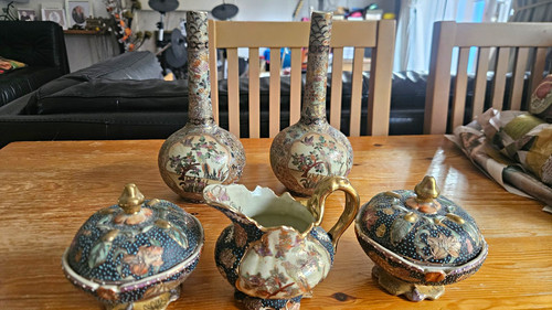 Antique japanese satsuma ware - japanese,