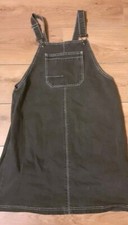 Ladies Black Denim Dungaree Dress TU Size 14 #dungareedress #dress #dungaree