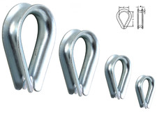 Thimble Thimbles Wire Cable Rope Galvanised Cable Clips Clamps 2mm - 20mm