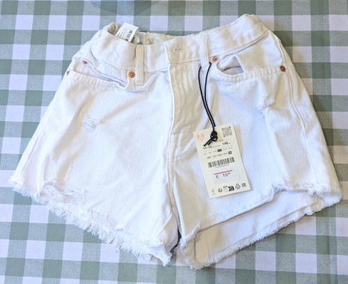 Zara girls white denim - zara, shorts