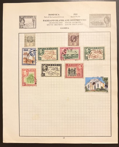 Fiji kgv kgvi old - old, stamp