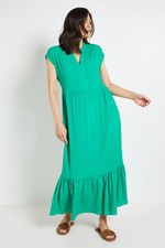 Wallis Green Maxi Dress Womens