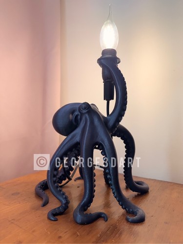 Octopus table lamp galaxy - table,