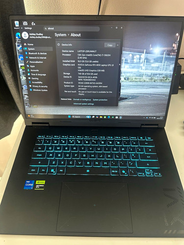 Gigabyte 16in gaming - 16in, laptop