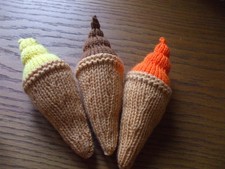 Hand knitted food assorted - hand,