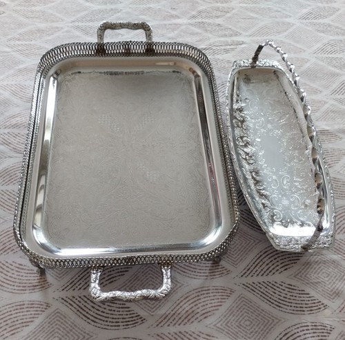 Two vintage silver - vintage, plated