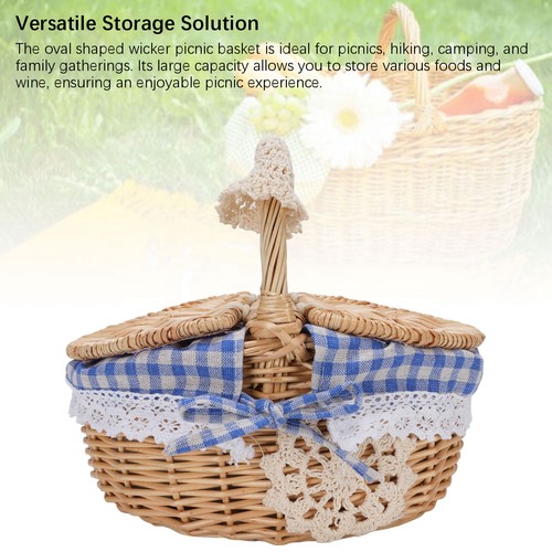 Wicker picnic - (blue,