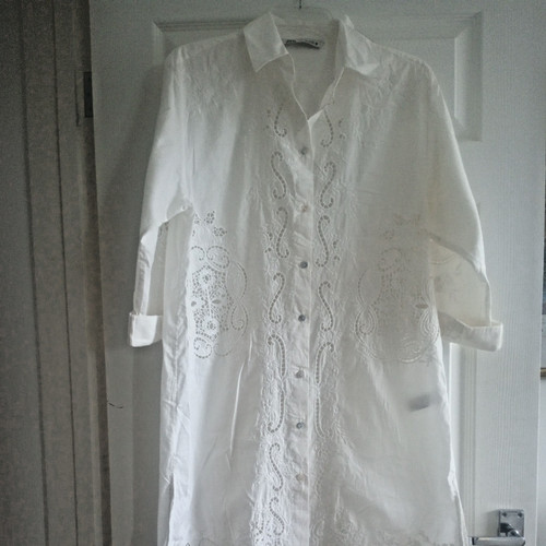 Zara white shirt dress with - dress,