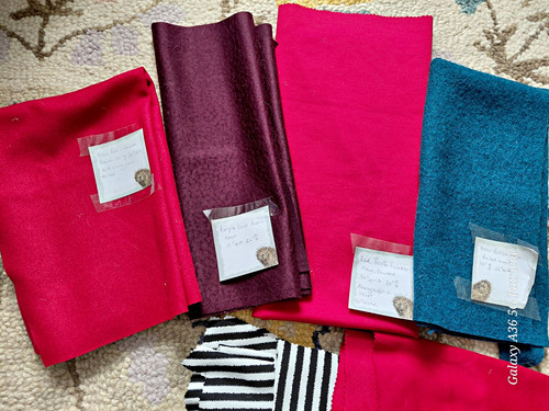 Wool fabric offcuts bundle - wool,