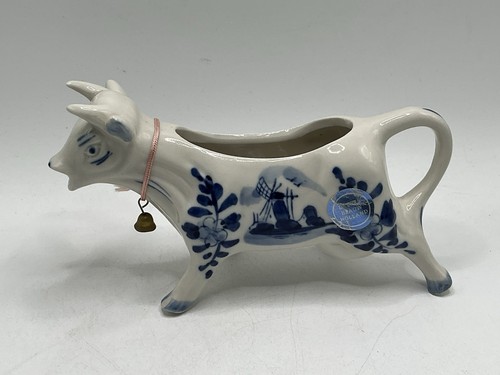 Blue white delfts cow - &,