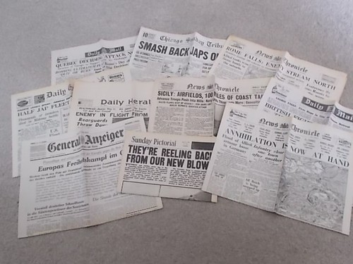 Job lot ww2 newspapers - ww2,