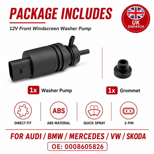 Front windshield washer - front,
