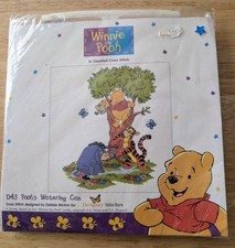 Designer Stitches Winnie the Pooh Cross Stitch Disney Pooh's Watering Can