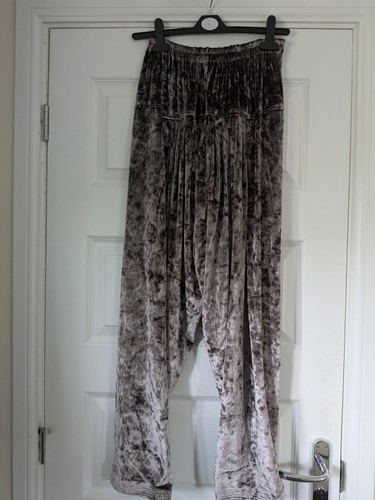 Silver velvet trousers approx - silver,