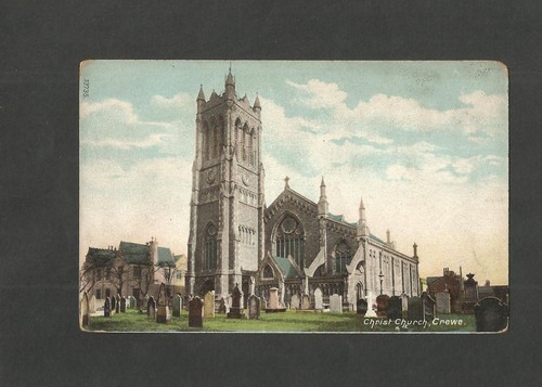 Postcard cheshire crewe - postcard, christ
