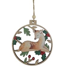 Wooden Christmas Deer Hanging