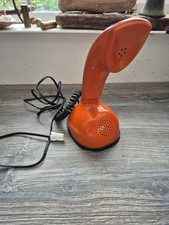 Vintage 1980's Cobra Style Telephone orange retro prop