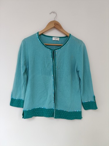 Kaliko teal green cardigan - teal,