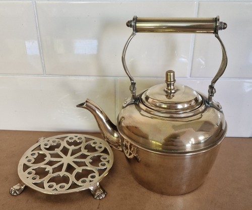 Vintage brass kettle - kettle, with