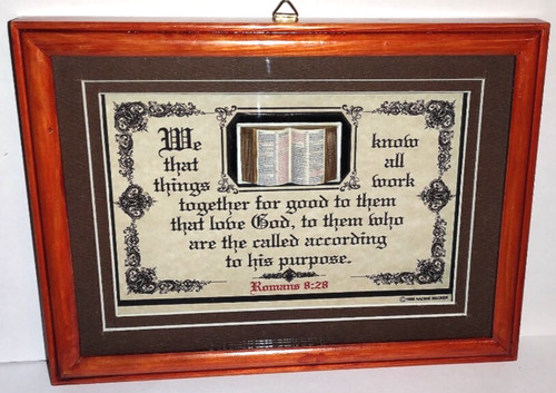 Bible verse plaque shadow - bible, 3d