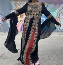 Royal Dubai Moroccan Islamic Kaftan Arabic Fancy Women Gown embroidered beaded