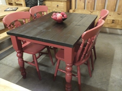 Reclaimed painted dining - reclaimed, 4'x3'