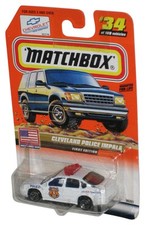 Matchbox USA Chevrolet (1999) Cleveland Police Impala Car #34/100 - (First Editi