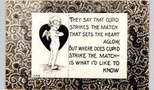 CUPID QUOTE COMIC ON ANTIQUE