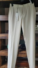 Zara White Slim Fit Trousers