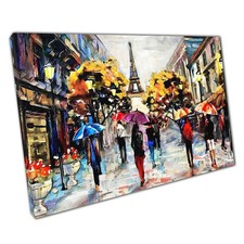 Parisian Street Scene Oil