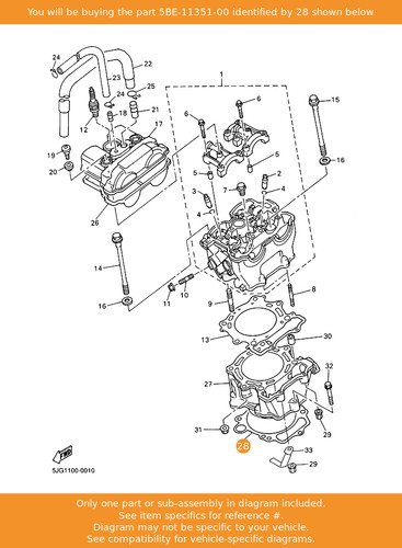 Yamaha gasket cylinder - gasket,,