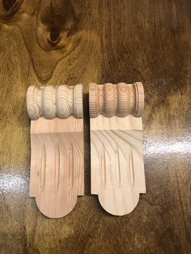 Wooden corbels pair - wooden,