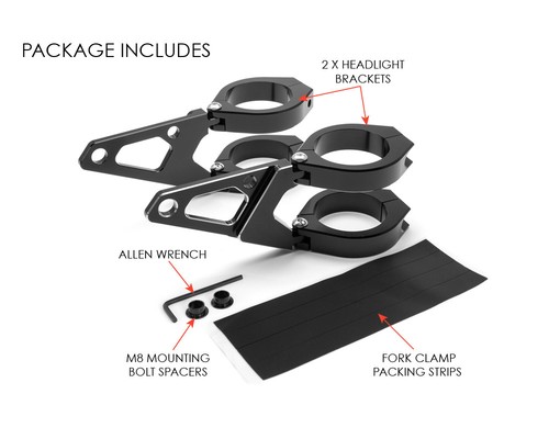 Headlight brackets 41mm for - headlight,