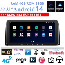 10.33'' Carplay Car Stereo Radio GPS Navigation WIFI For BMW E38 E39 E53 M5 X5