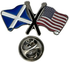 Scotland & USA Waving Pin