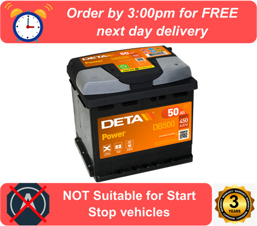 Db500 deta power car battery - power,