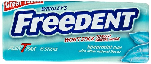 Freedent gum spearmint - freedent,