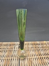 Vintage Green Glass Bubble Bud