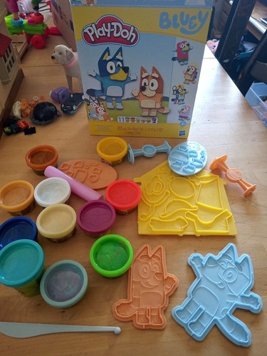 Play doh bluey set with - doh, 11