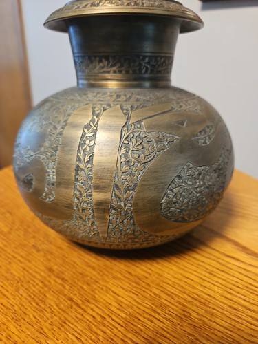 Vintage brass big - vintage, inlay