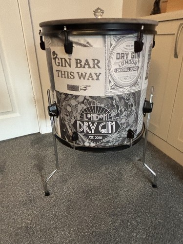 Floor drum gin bar with - drum, led