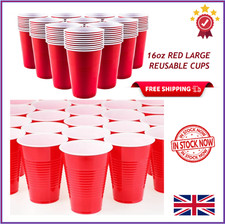 RED LARGE REUSABLE PLASTIC