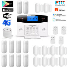 Z68 Tuya APP WiFi+UK/EU 4G Sim Card Wireless Home Security Burglar Alarm System